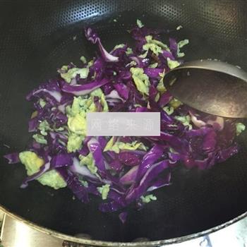 紫甘蓝炒鸡蛋的做法步骤7