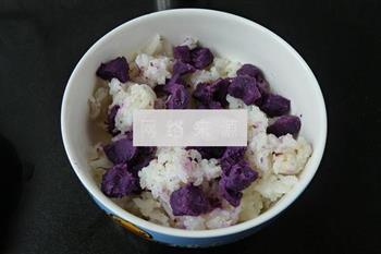 牛奶紫薯饭团的做法图解5