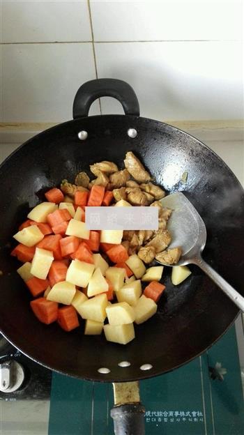 咖喱土豆鸡块的做法步骤6