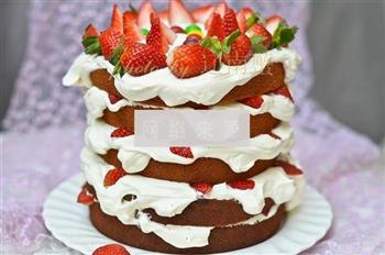 草莓裸蛋糕的做法步骤15