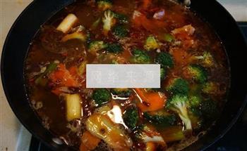 鸡汤杂蔬麻辣火锅的做法步骤15
