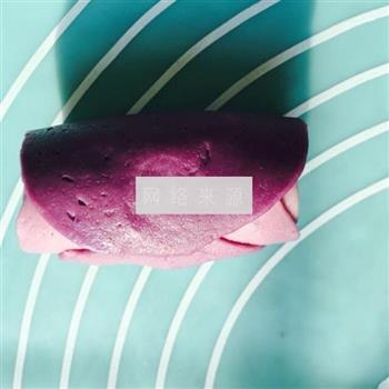 紫薯玫瑰花环馒头的做法图解10
