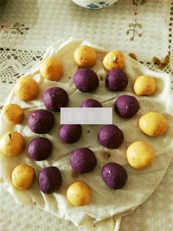 南瓜紫薯糯米汤圆的做法步骤4
