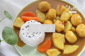 咖喱鱼蛋土豆的做法步骤8