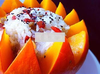 南瓜盅糯米饭的做法步骤10