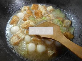 白菜油条煮汤圆的做法步骤9