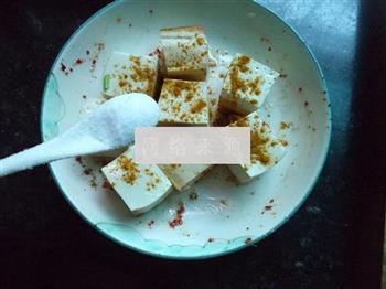 咖喱味豆腐丁的做法步骤4