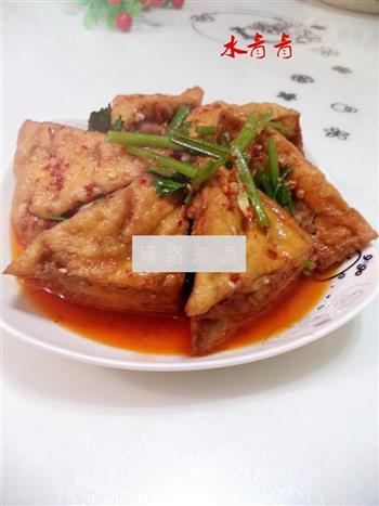 煎三角豆腐酿肉的做法步骤10