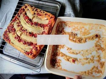 翻转香蕉蔓越莓蛋糕的做法步骤15