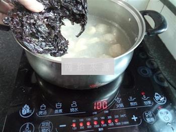 紫菜丸子肠衣汤的做法步骤8
