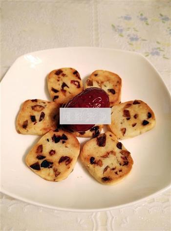蔓越莓红枣核桃饼干的做法步骤15