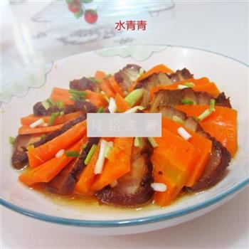 腊肉蒸红萝卜的做法步骤6