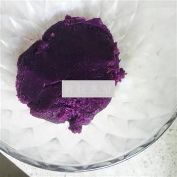 紫薯水晶汤圆的做法图解1
