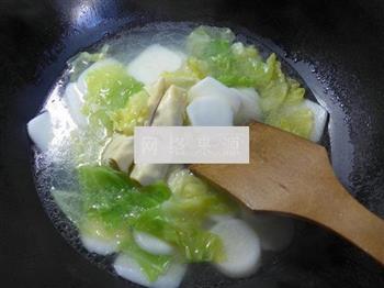 圆白菜面结年糕汤的做法步骤8