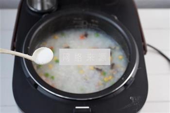 五彩虾仁粥的做法步骤8