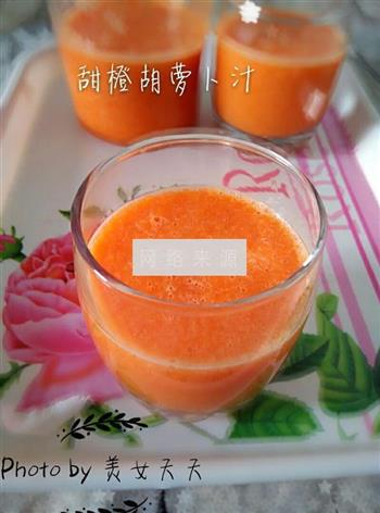 甜橙胡萝卜汁的做法图解9