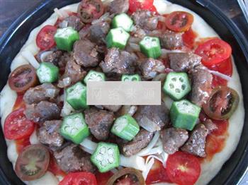 法式黑椒牛肉披萨的做法步骤16