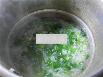 油菜蕻鲍鱼大米粥的做法图解13
