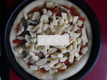 黑椒牛柳披萨的做法步骤8
