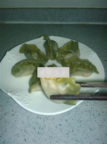 翡翠白菜饺子的做法步骤13