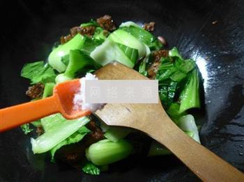 烤麸炒青菜的做法步骤5