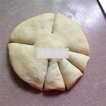 太阳花紫薯包的做法步骤10