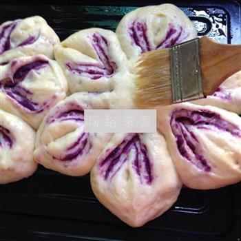 太阳花紫薯包的做法步骤15