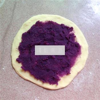 太阳花紫薯包的做法步骤7