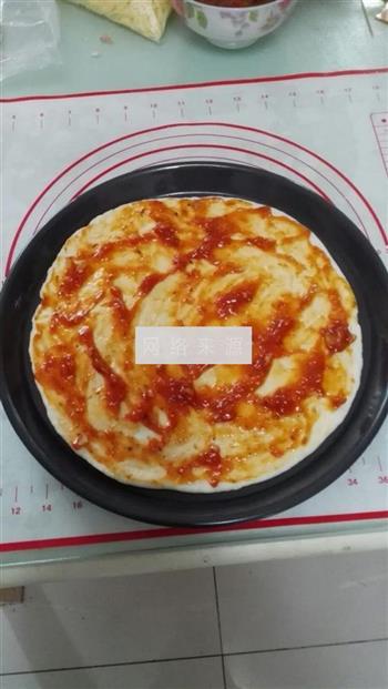 无边凤尾虾披萨的做法步骤12