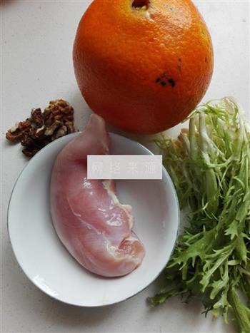 橙肉沙拉的做法图解1