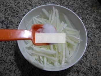 酸辣白菜梗的做法步骤4