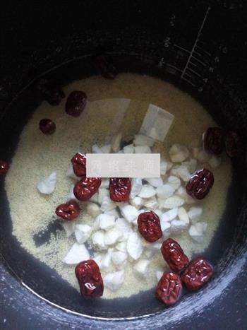 红枣栗子小米粥的做法步骤4