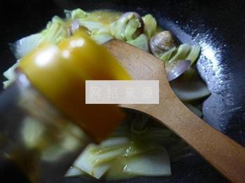 咖喱圆蛤煮白菜的做法图解5