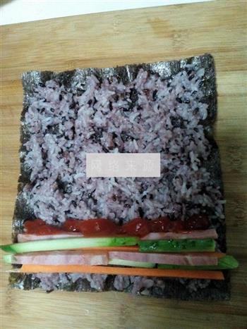 黑米寿司的做法图解4