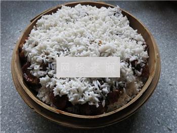 苇叶糯米蒸排骨的做法步骤9