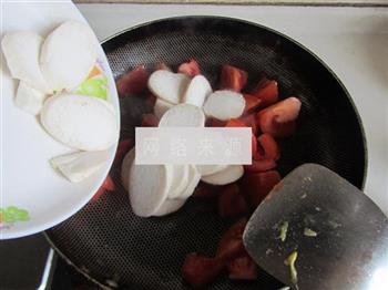 番茄杏鲍菇炒蛋的做法步骤6