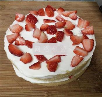 草莓裸蛋糕的做法图解8