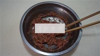 微波炉版丝瓜酿肉的做法步骤2