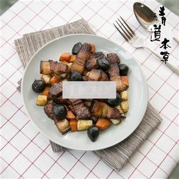 黑蒜红烧肉焖士豆的做法步骤8