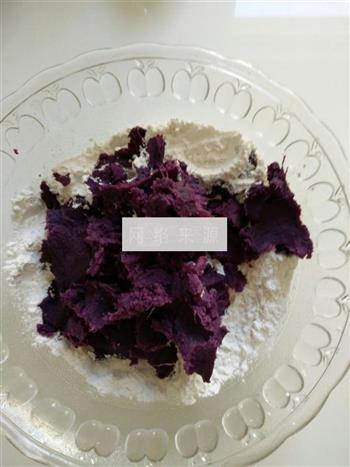 奶香紫薯饼的做法步骤2