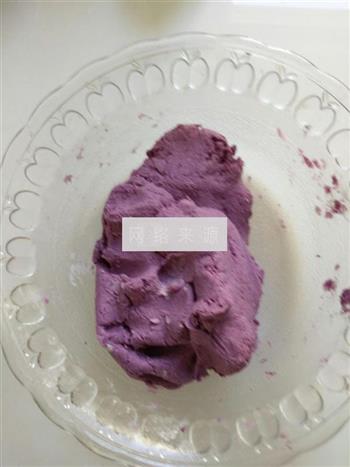 奶香紫薯饼的做法步骤3