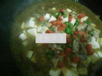 咖喱蛤蜊烩豆腐的做法步骤10