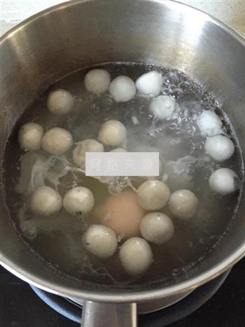 酒酿圆子水铺蛋的做法步骤2