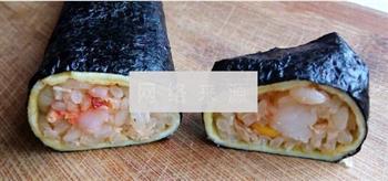 蛋包饭寿司卷的做法步骤10
