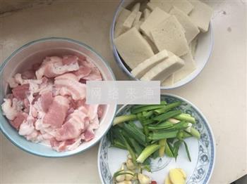 肉烧千叶豆腐的做法步骤2