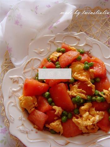 西红柿豌豆炒鸡蛋的做法步骤10