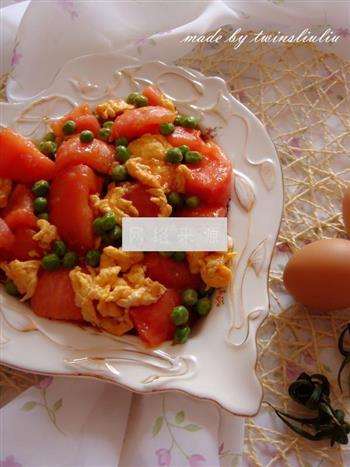 西红柿豌豆炒鸡蛋的做法步骤11