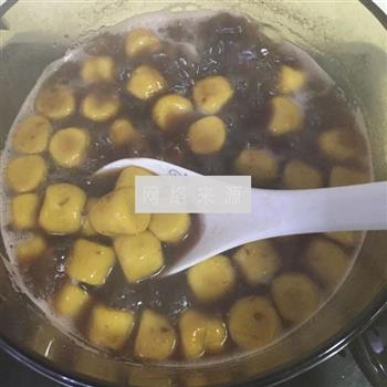 赤小豆地瓜圆甜汤的做法图解6