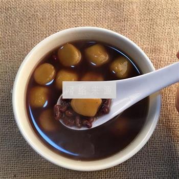 赤小豆地瓜圆甜汤的做法图解7