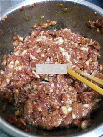 油面筋酿肉的做法步骤3